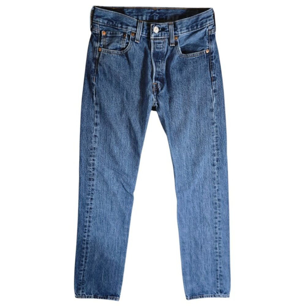 Levi's 501 28x32 Women's Jeans Straight Leg Medium Wash Medium Rise 4-Button Fly